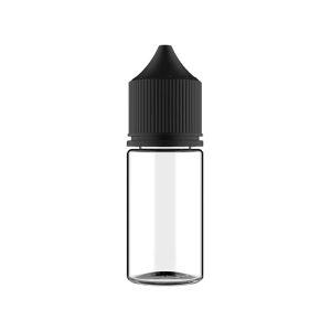 Boccetta 30ml Unicorn SC Trasparente con Tappo Nero - Chubby Gorilla
