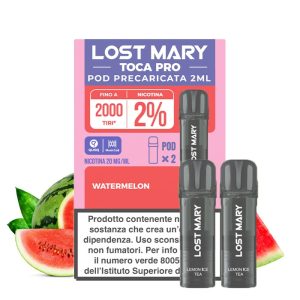WATERMELON - Pod Precaricata TOCA PRO - 2 Pezzi - Elf Bar
